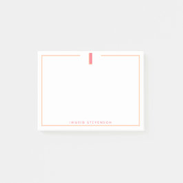 Elegante gepersonaliseerde monogram 3D letter I in Post-it® Notes
