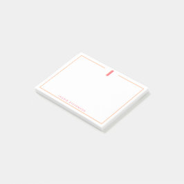 Elegante gepersonaliseerde monogram 3D letter I in Post-it® Notes