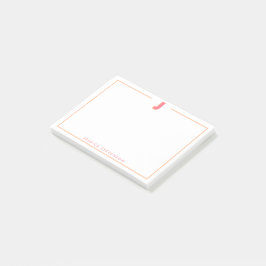 Elegante gepersonaliseerde monogram 3D letter J in Post-it® Notes