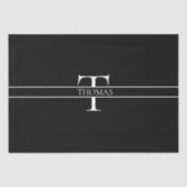 Elegante gepersonaliseerde monogram aangepaste naa tissuepapier (Voorkant)