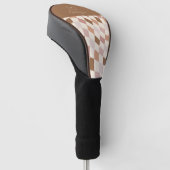 Elegante gepersonaliseerde Monogram Golf Head Hoes Golfheadcover (Schuin)