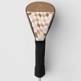 Elegante gepersonaliseerde monogram golfhoofdhoes golfheadcover