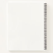 Elegante Gepersonaliseerde Monogram Studieplanner Notitieboek (Achterkant)