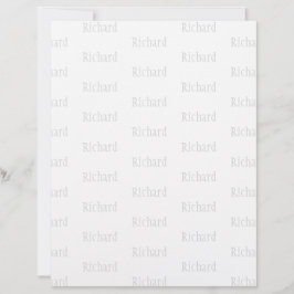 Elegante gepersonaliseerde naam briefhoofd