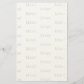 Elegante gepersonaliseerde naam briefpapier (Achterkant)