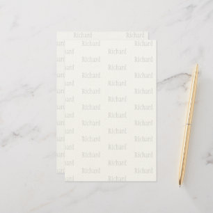 Elegante gepersonaliseerde naam briefpapier