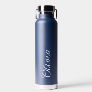 Elegante gepersonaliseerde naam script waterfles