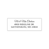 Elegante gepersonaliseerde naam  zelfinktende stempel (Design)