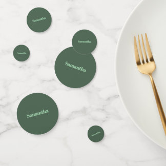 Elegante gepersonaliseerde naamtypografie |saliegr confetti