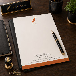 Elegante Gepersonaliseerde Notaris Briefhoofd