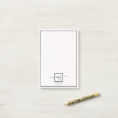 Elegante gepersonaliseerde notitie post-it® notes (Op bureau)