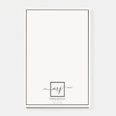 Elegante gepersonaliseerde notitie post-it® notes (Voorkant)