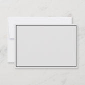 Elegante gepersonaliseerde notitiekaartje (Achterkant)