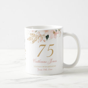 Elegante gepersonaliseerde oma's 75e verjaardag koffiemok