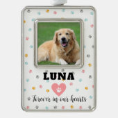 Elegante Gepersonaliseerde Pet Memorial Ornament G (Voorkant)