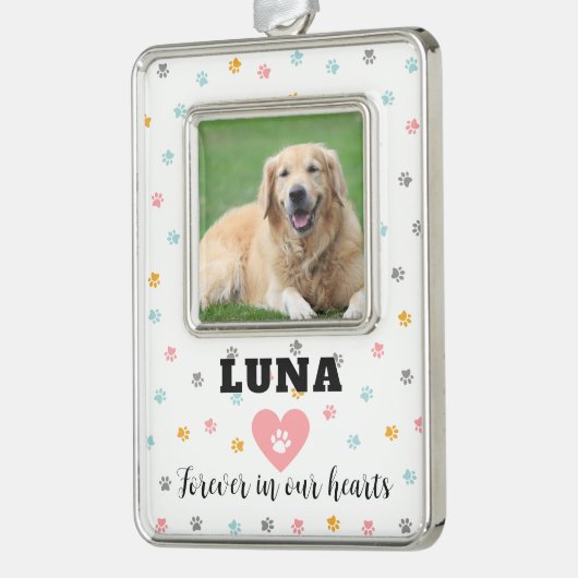 Elegante Gepersonaliseerde Pet Memorial Ornament G (Links)