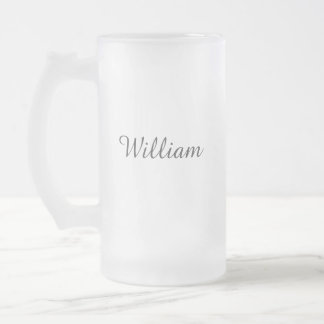 Elegante gepersonaliseerde Petal Press Co Frosted  Matglas Bierpul