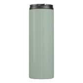 Elegante gepersonaliseerde scriptnaam Sage Green T Thermosbeker (Achterkant)