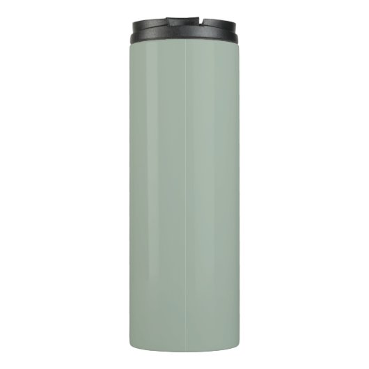 Elegante gepersonaliseerde scriptnaam Sage Green T Thermosbeker (Achterkant)