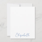 Elegante gepersonaliseerde scriptnaamkaarten notitiekaartje (Voorkant)