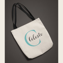 Elegante Gepersonaliseerde Teal Initiële Naam
