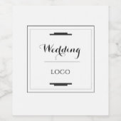 Elegante Gepersonaliseerde Trouw  Aangepaste Moder Wijn Etiket (Enkel label)