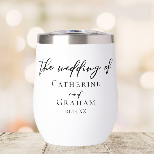 Elegante gepersonaliseerde typografie bruiloft