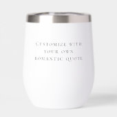 Elegante gepersonaliseerde typografie bruiloft (Achterkant)