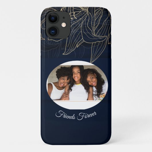 Elegante gepersonaliseerde vriendschap dag foto ge Case-Mate iPhone case (Achterkant)