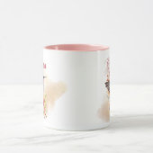 Elegante gepersonaliseerde Waterverf kolibrie Mok (Midden)