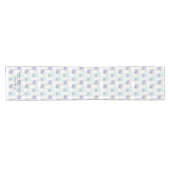 Elegante gepersonaliseerde Waterverf Pasen Korte Tafelloper (Horizontaal)