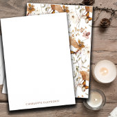 Elegante gepersonaliseerde Waterverf Wildflower Notitiekaartje