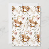 Elegante gepersonaliseerde Waterverf Wildflower Notitiekaartje (Achterkant)