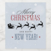 Elegante gepersonaliseerde wijnflessen voor vakant wijn etiket (Enkel label)