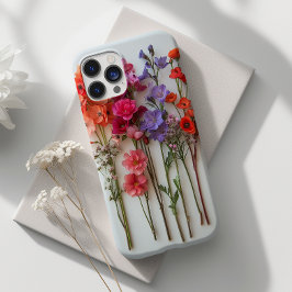 Elegante  geperste bloembotanische Case-Mate iPhone 14 pro max hoesje