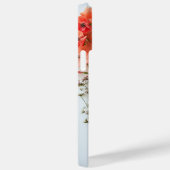 Elegante geperste bloembotanische Case-Mate iPhone case (Achterkant / Rechts)