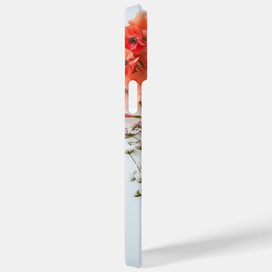 Elegante  geperste bloembotanische Case-Mate iPhone case (Achterkant / Rechts)