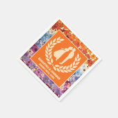 Elegante  geperste bloemen Ombre bruiloft Servet (Hoek)