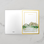 Elegante geperste Gold Leaf Lijst bruiloft Formeel Folie Wenskaart (Buiten Laag)