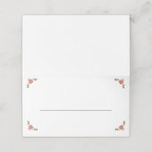 Elegante geperste wilde bloemen Boho Garden Weddin Plaatskaartje (Buitenkant ongevouwen)