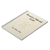 Elegante Geprägte Ster Islamitisch Notitieboek (Linkerzijde)