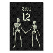 Elegante geraamtes trouwen kaart (Achterkant)