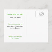 Elegante Gerbera Daisies Save The Date Briefkaarte Aankondigingskaart (Achterkant)