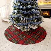 Elegante geruite rustieke clan Stewart Tartan kers Kerstboom Rok
