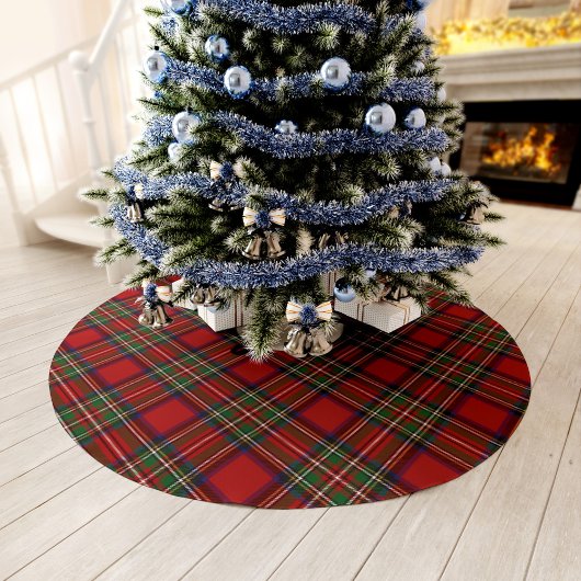 Elegante geruite rustieke clan Stewart Tartan kers Kerstboom Rok