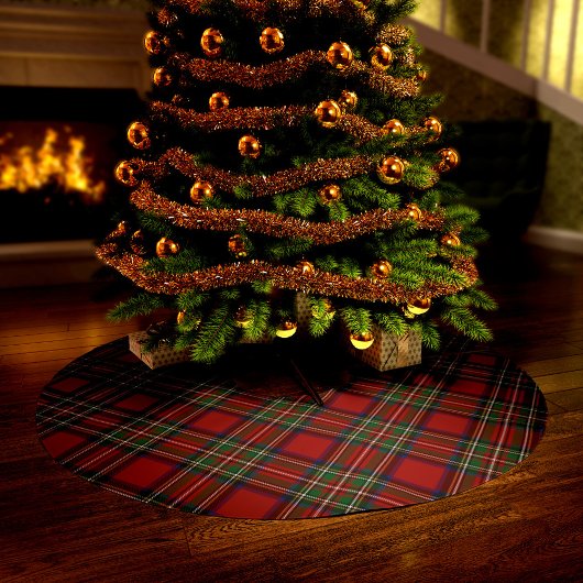 Elegante geruite rustieke clan Stewart Tartan kers Kerstboom Rok