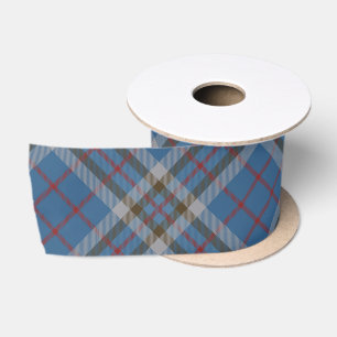 Elegante geruite rustieke clan Thompson Tartan Satijnen Lint