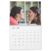 Elegante geruite rustieke familie 2024 Tartan Kalender (Mar 2026)