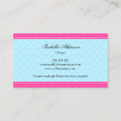 Elegante geschenkmand visitekaartje (Achterkant)