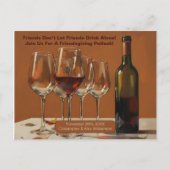 Elegante geschilderde Friendsgiving Potluck kaart  (Voorkant)